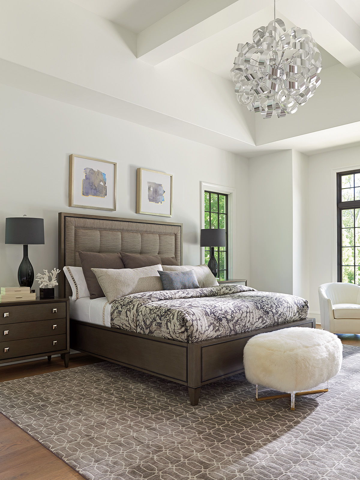 Ariana - St. Tropez Upholstered Panel Bed