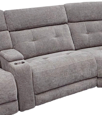 Richland - Power Armless Recliner - Bristol Gray