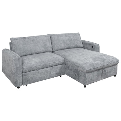 Finn - Loveseat With Pop-Up Sleeper - Gray