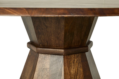 Portico - Dining 60" Round Dining Table Top - Warm Brown