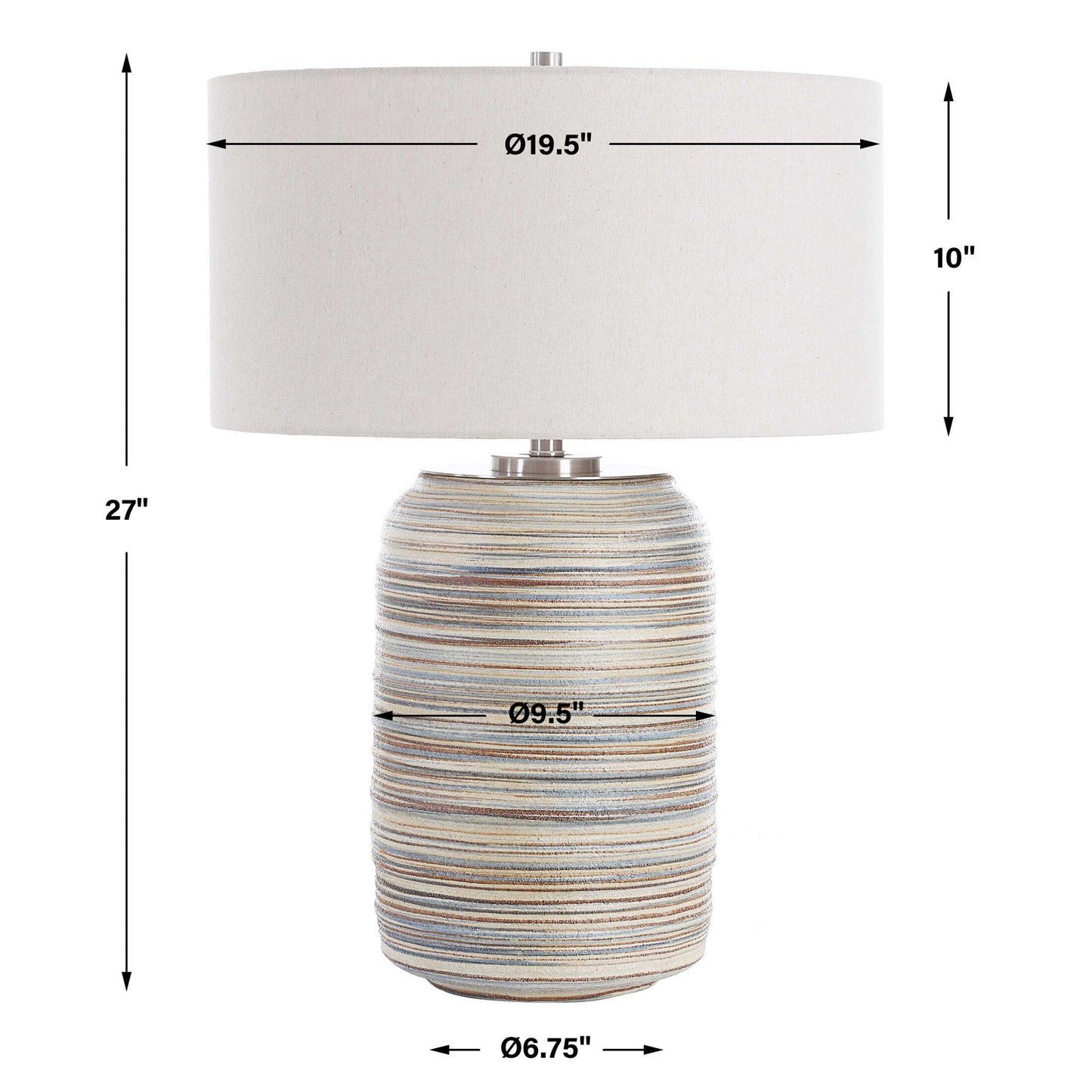 Prospect - Ceramic Large Table Lamp - Gray