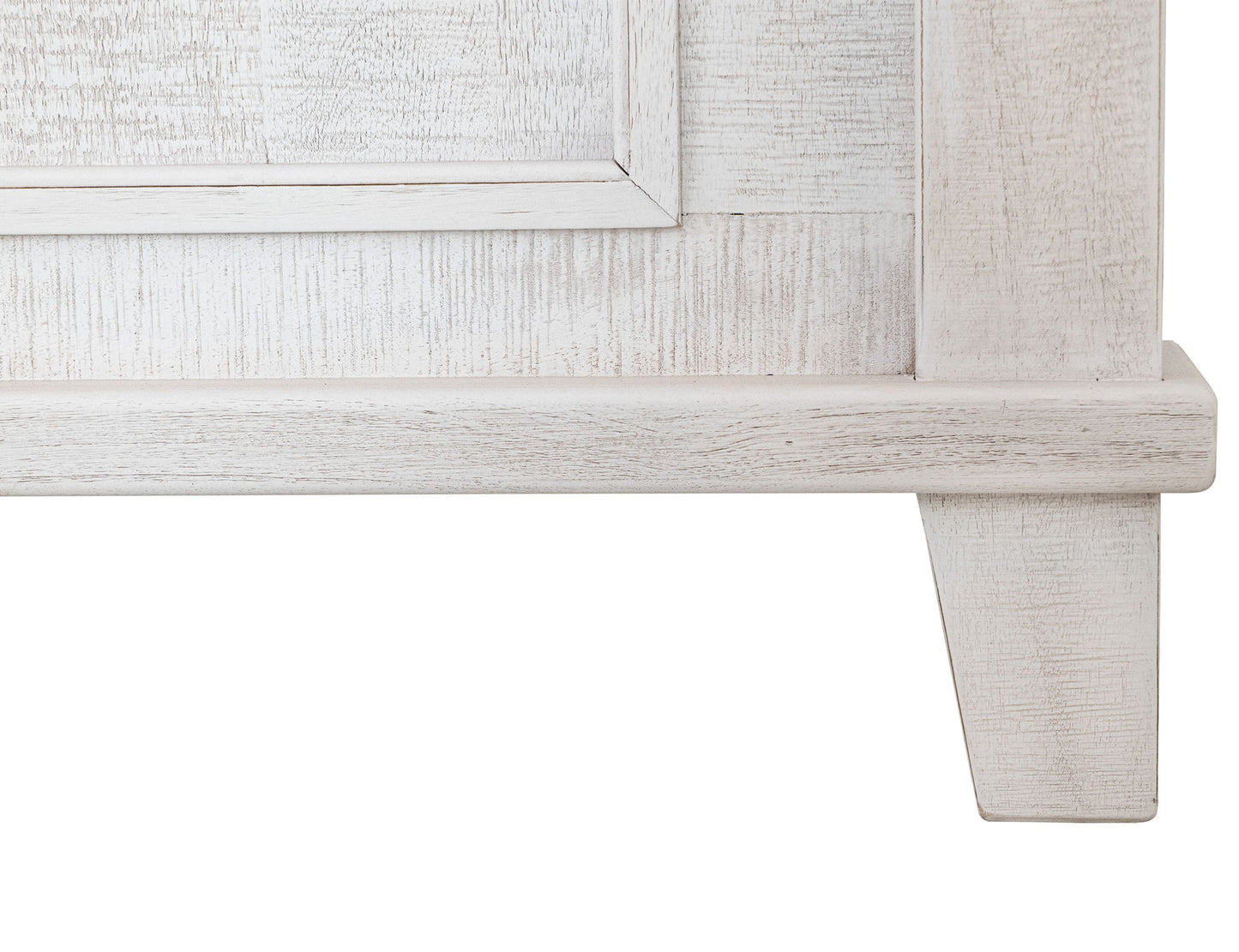 Stoa - 6/6 Eastern King Footboard & Rails - White / Brown