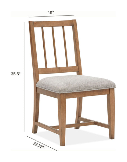 Lindon - Dining Side Chair With Upholstered Seat (Set of 2) - Gray