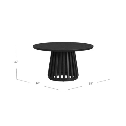 Mateo - Round Dining Table - Black
