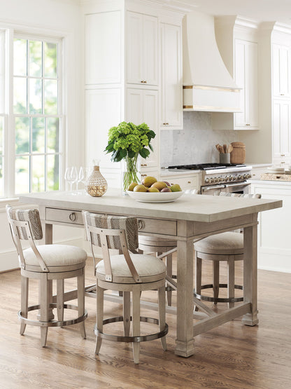 Malibu - Cliffside Swivel Upholstered Stool