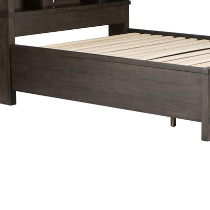 Thornwood Hills - Wood Storage Bed Rails - Rock Beaten Brown