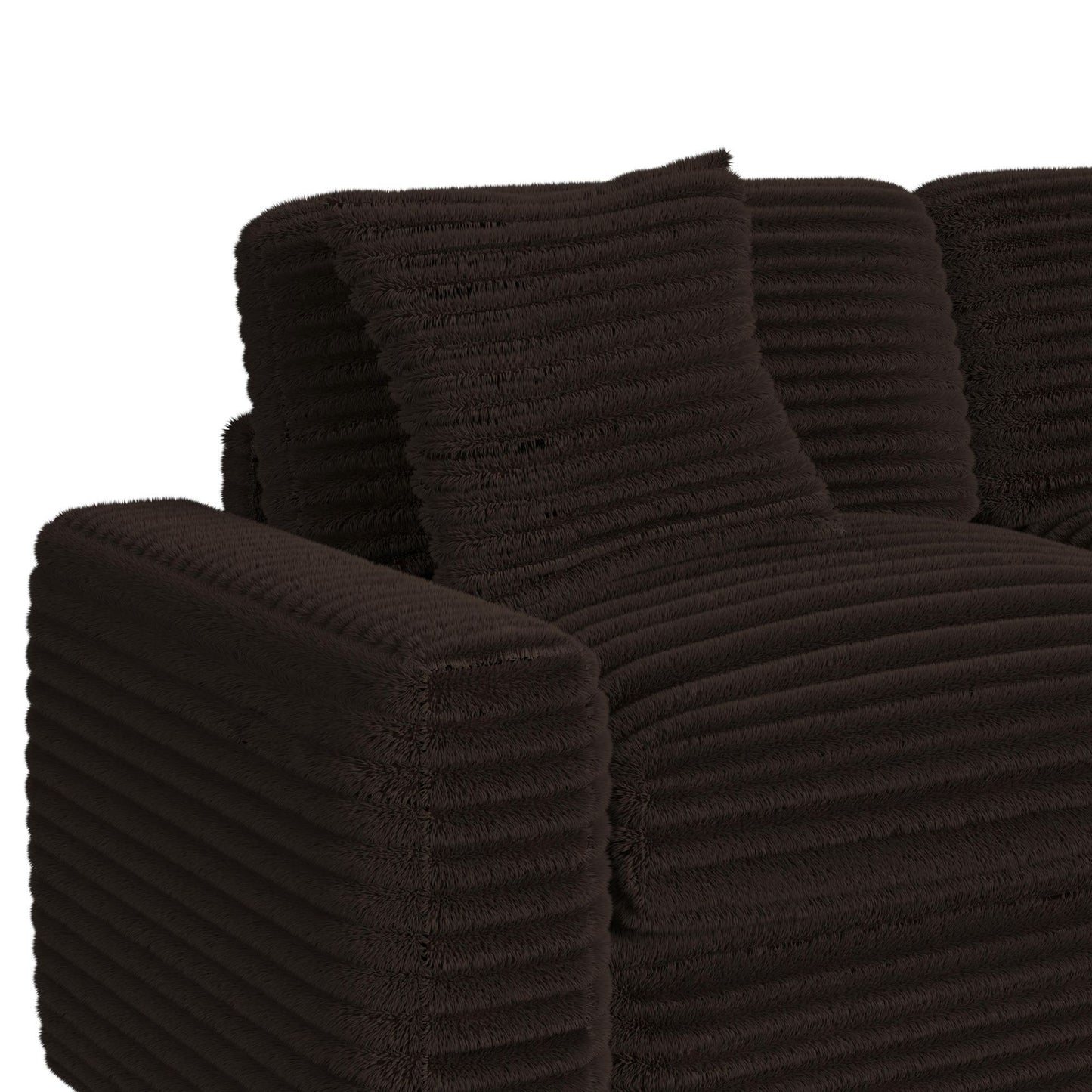 Corsicana - Sectional RHF Power Motion Recliner With 1 Pillow 22" - Masis Espresso