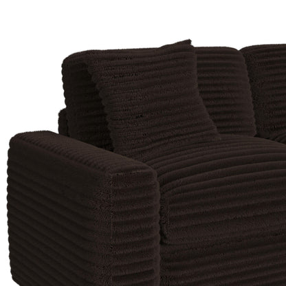 Corsicana - Sectional LHF Power Motion Recliner With 1 Pillow 22" - Masis Espresso
