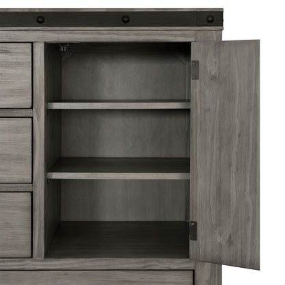 Wade - 5-Drawer Gentlemen Chest - Black Finish