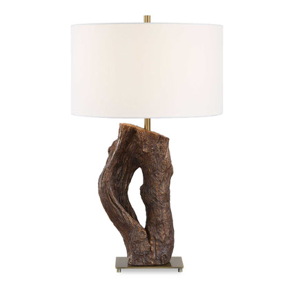 Namath - Wood Table Lamp - Brown