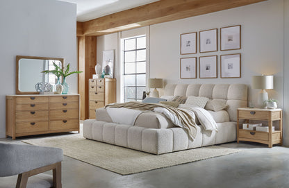 Escape - Bedroom Bedroom Mirror - Glazed Natural Oak