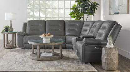 Caldwell - Power Left Arm Facing Recliner - Tahoe Charcoal
