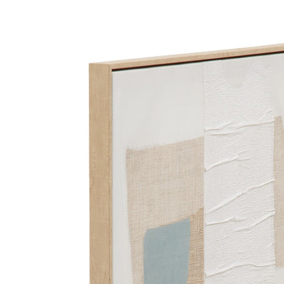 Framed Canvas Soft Geometry - Natural