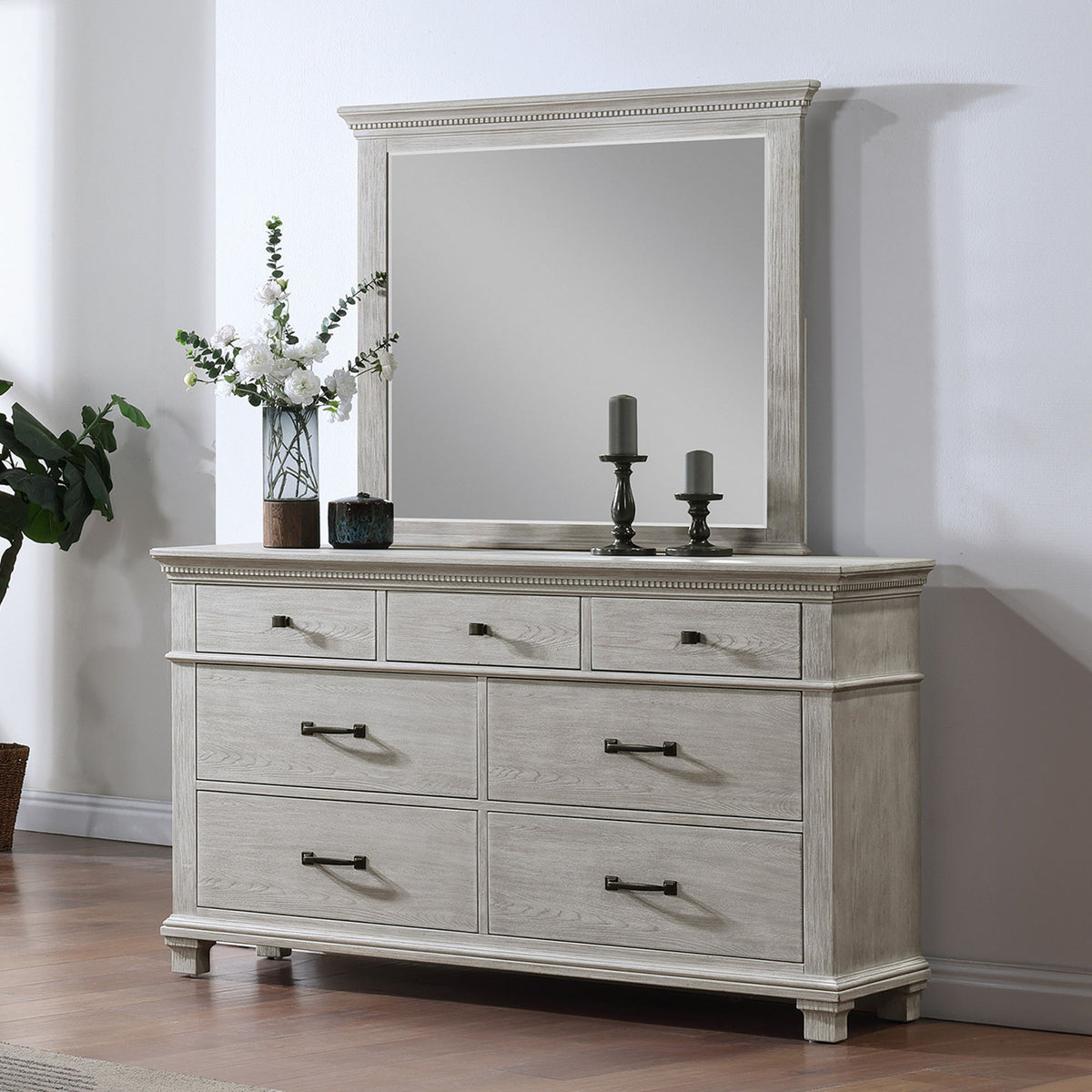 Silver Sands - Mirror - Gray