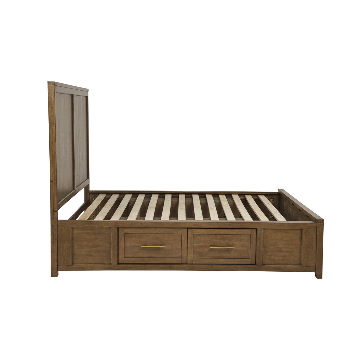 Devonshire - 5/0 Queen Footboard & Roll Out Slats - Cognac