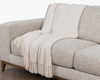 Aria - 50" x 70" Boucle Throw - Ivory