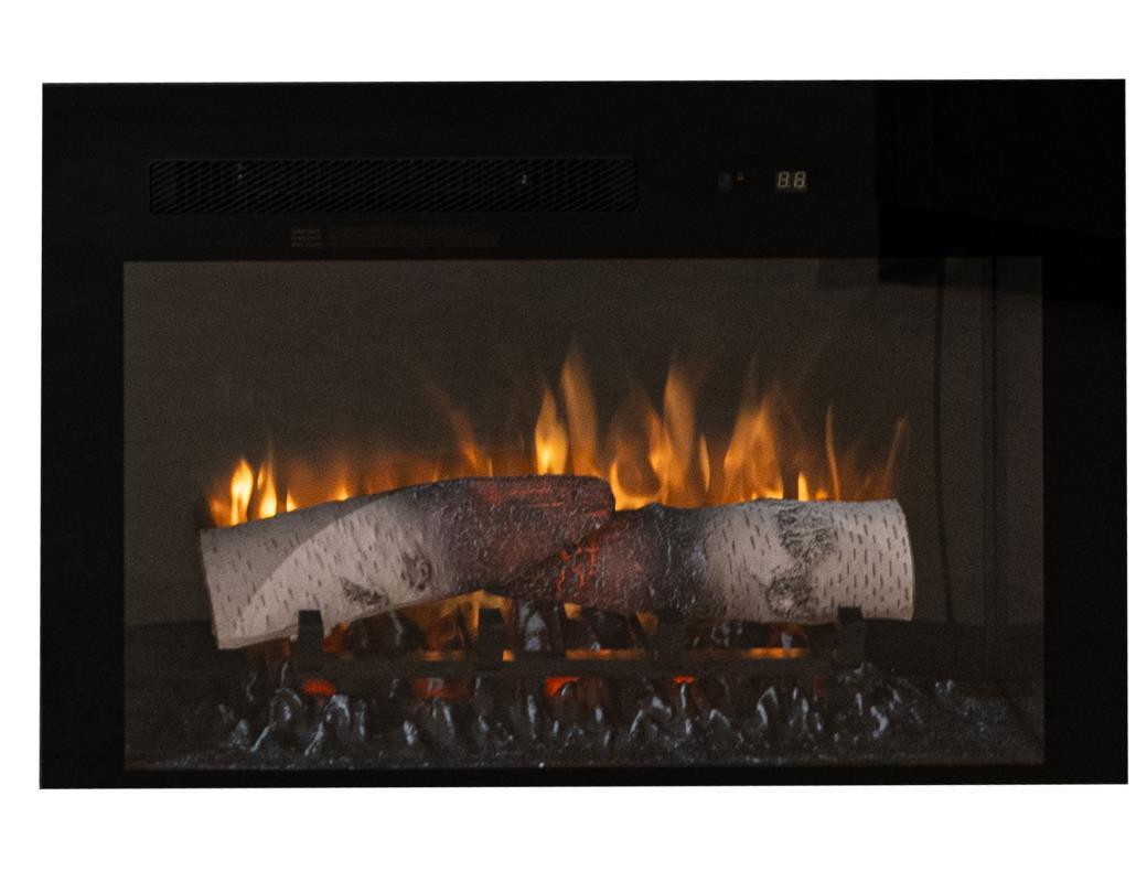 Balam - 1 Drawer & 2 Door Electric Fireplace - Light Brown