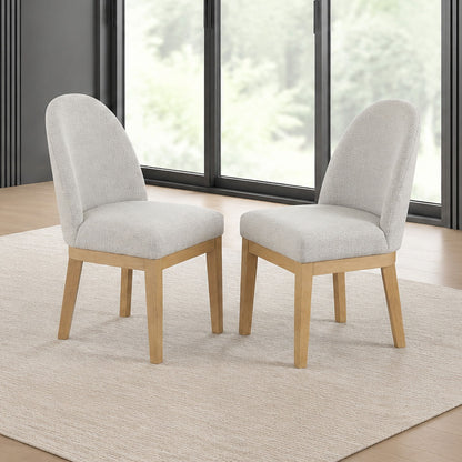 Essence - Upholstered Curved Back Chair (Set of 2)
