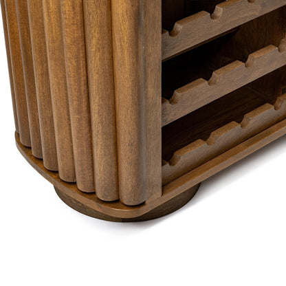 Novara - Bar Cabinet - Molten Walnut
