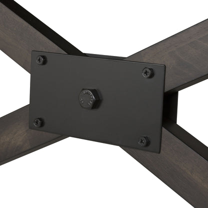 Double Bridge - Trestle Table Base - Dark Chestnut