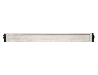 Stone - King Footboard & Rails - Antiqued Ivory / Weathered Gray
