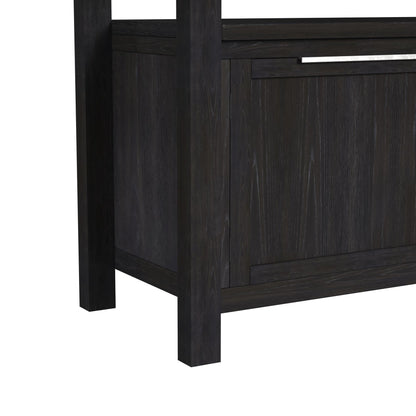 Transcend - Counter Table With Leaf - Charcoal