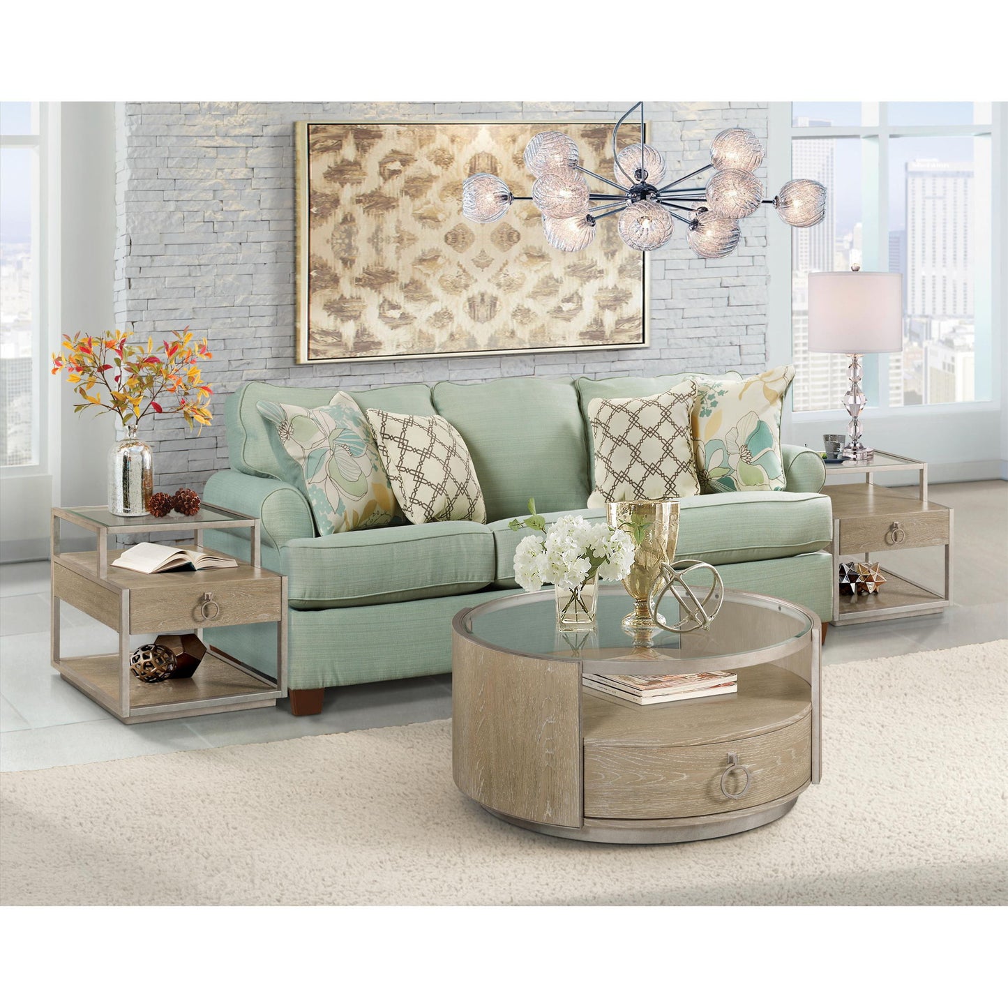 Sophie - Rectangular End Table - Natural