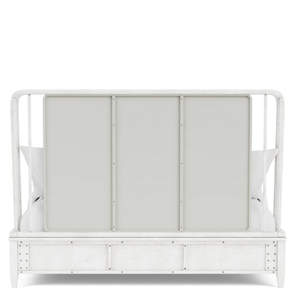 Maddox - King Upholstered Spindle Headboard - White