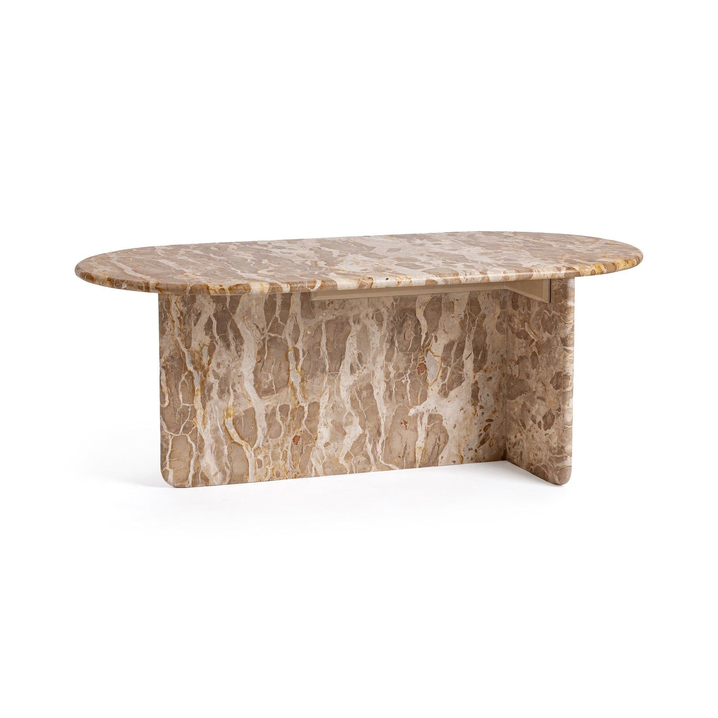 Jaylani - Oval Coffee Table - Desert Drift
