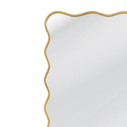 Freya - Floor Mirror - Antique Gold Leaf