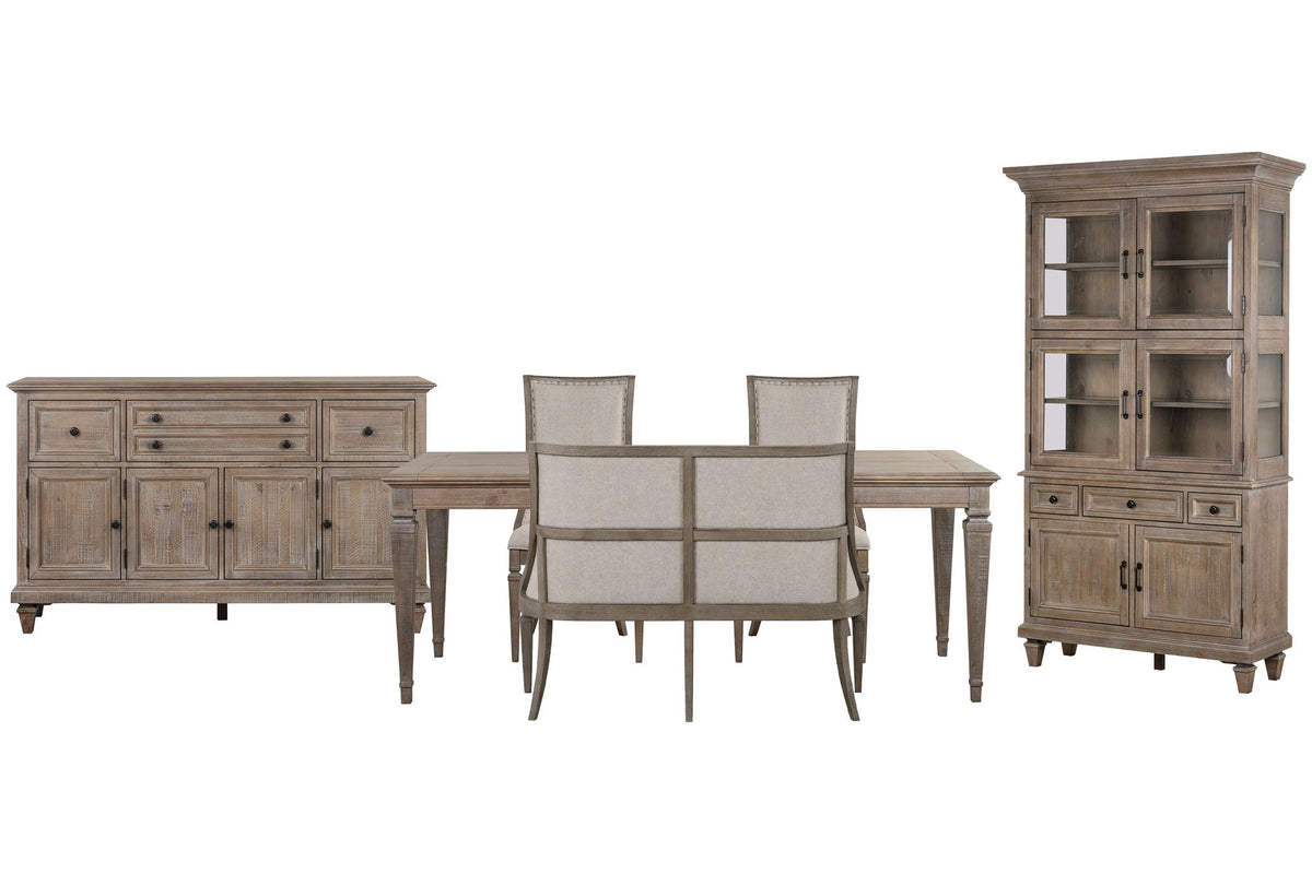 Lancaster - 6 Piece Extendable Rectangular Dining Table Set