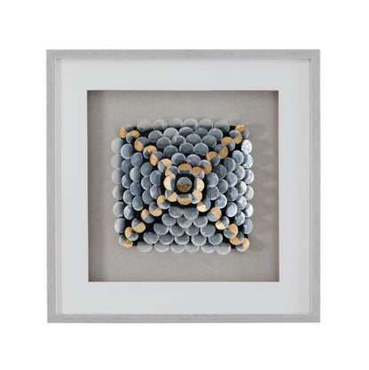 Roselle Canvas Art - Pearl Silver