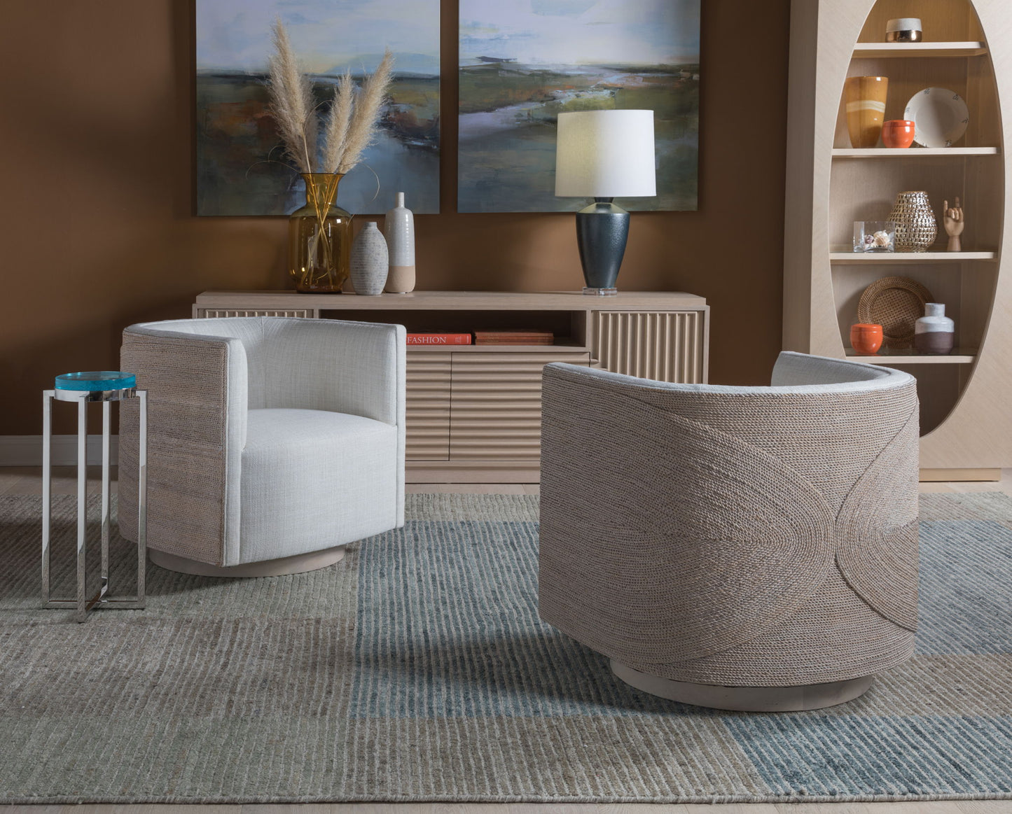Artistica Upholstery - Ingrid Leather Swivel Chair