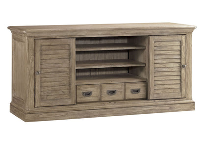 Barton Creek - Travis Media Console - Light Brown