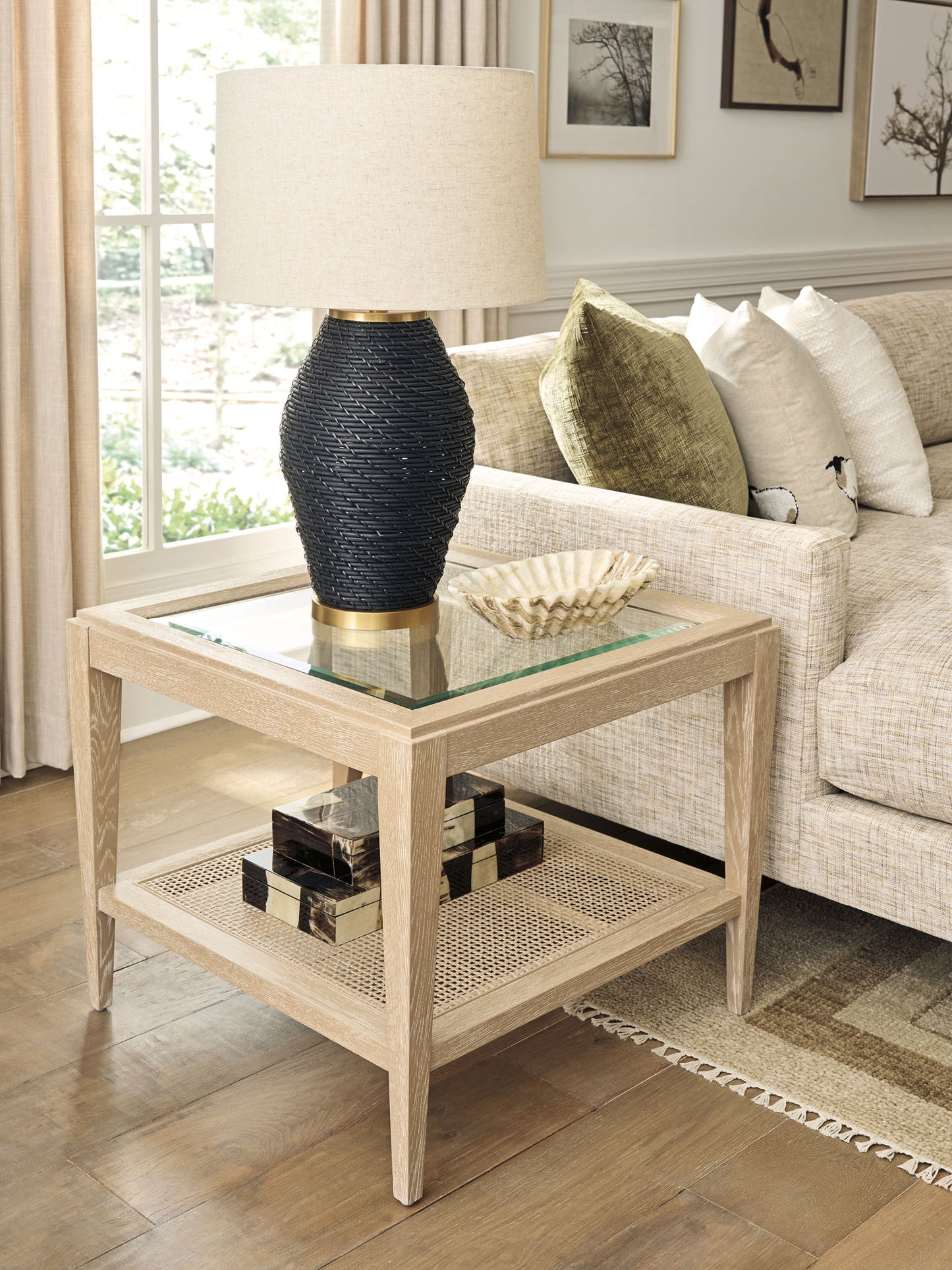 Sunday Morning - Salt Marsh Square End Table - Beige