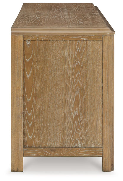 Rencott - Extra Large TV Stand - Light Brown