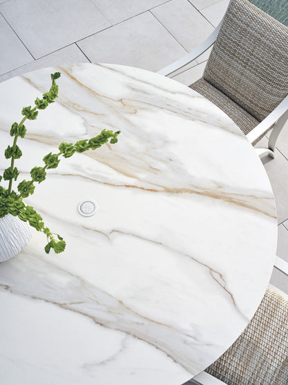 Sand Dune - Round Dining Table - Gray