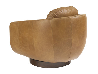 Copacabana - Carreta Leather Swivel Chair - Light Brown