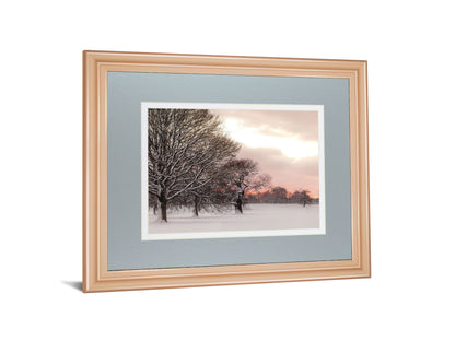 Rosy Sunset By Frank Assaf - Framed Print Wall Art - Gray