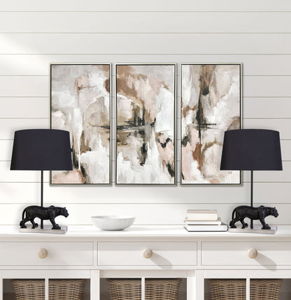 "Panther Noir" Resin Table Lamp (Set of 2) - Black Resin/Pn On Metal