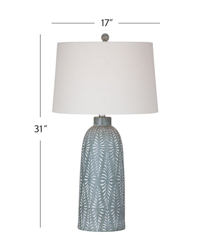 Windham - Table Lamp - Green / Cream