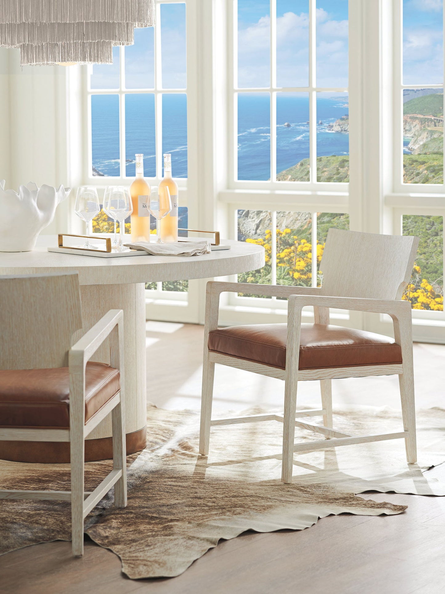 Carmel - Selfridge Round Dining Table - Beige
