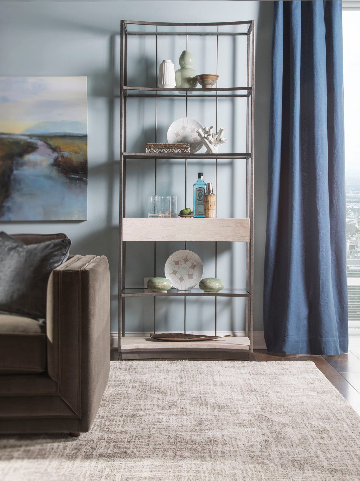 Signature Designs - Cachet Etagere - Gray