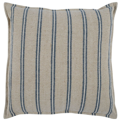Delgada - 26" x 26" Pillow - Natural / Blue