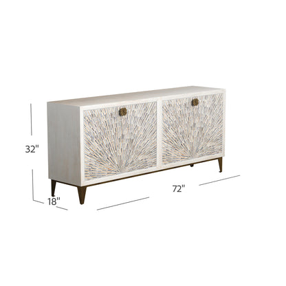 Astrid - Server - White Wash / Bone