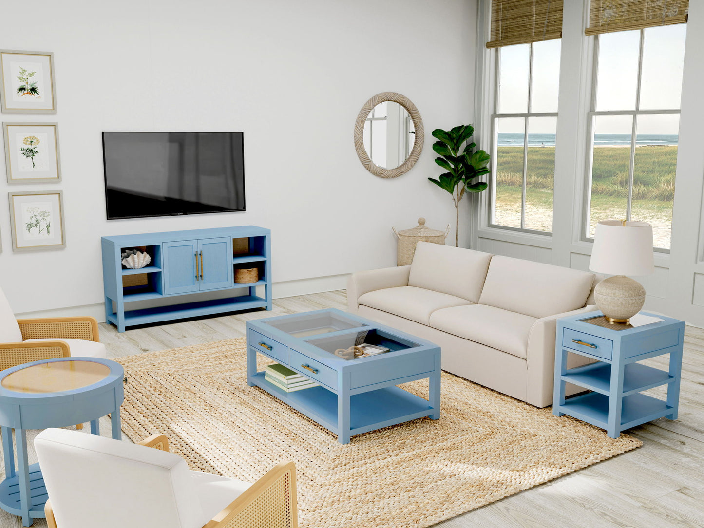 Rosalie - Cocktail Table - Blue