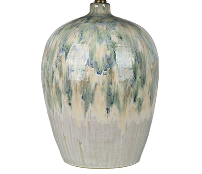 Shoreline Reverie - 28 X 18 - Ceramic Table Lamp - Sea Glass Glaze