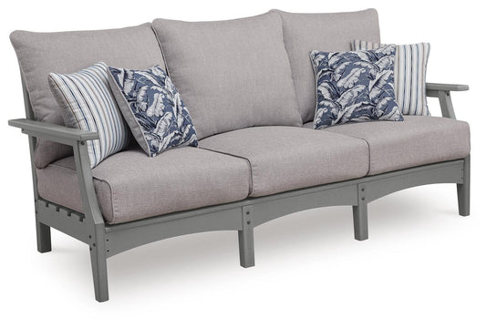 Cove Beach - Sofa With Cushion - Gray