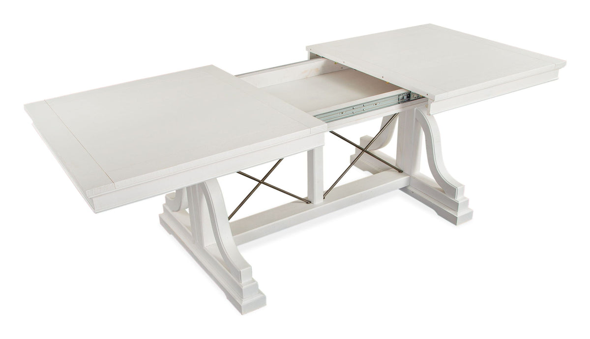 Heron Cove - Trestle Dining Table - Chalk White