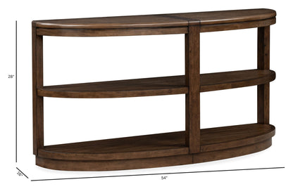 Connolly - Demilune Sofa Table - Brown